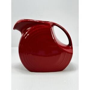 Vintage Fiesta Ware‎ Red 7.5” Disc Pitcher